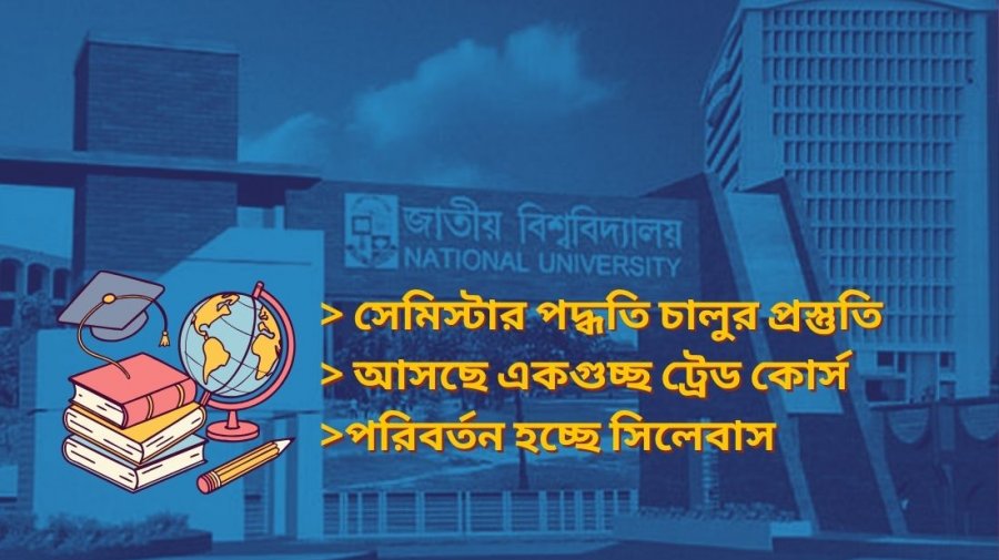জাতীয় বিশ্ববিদ্যালয় শিক্ষা ব্যবস্থায় আমূল পরবির্তন